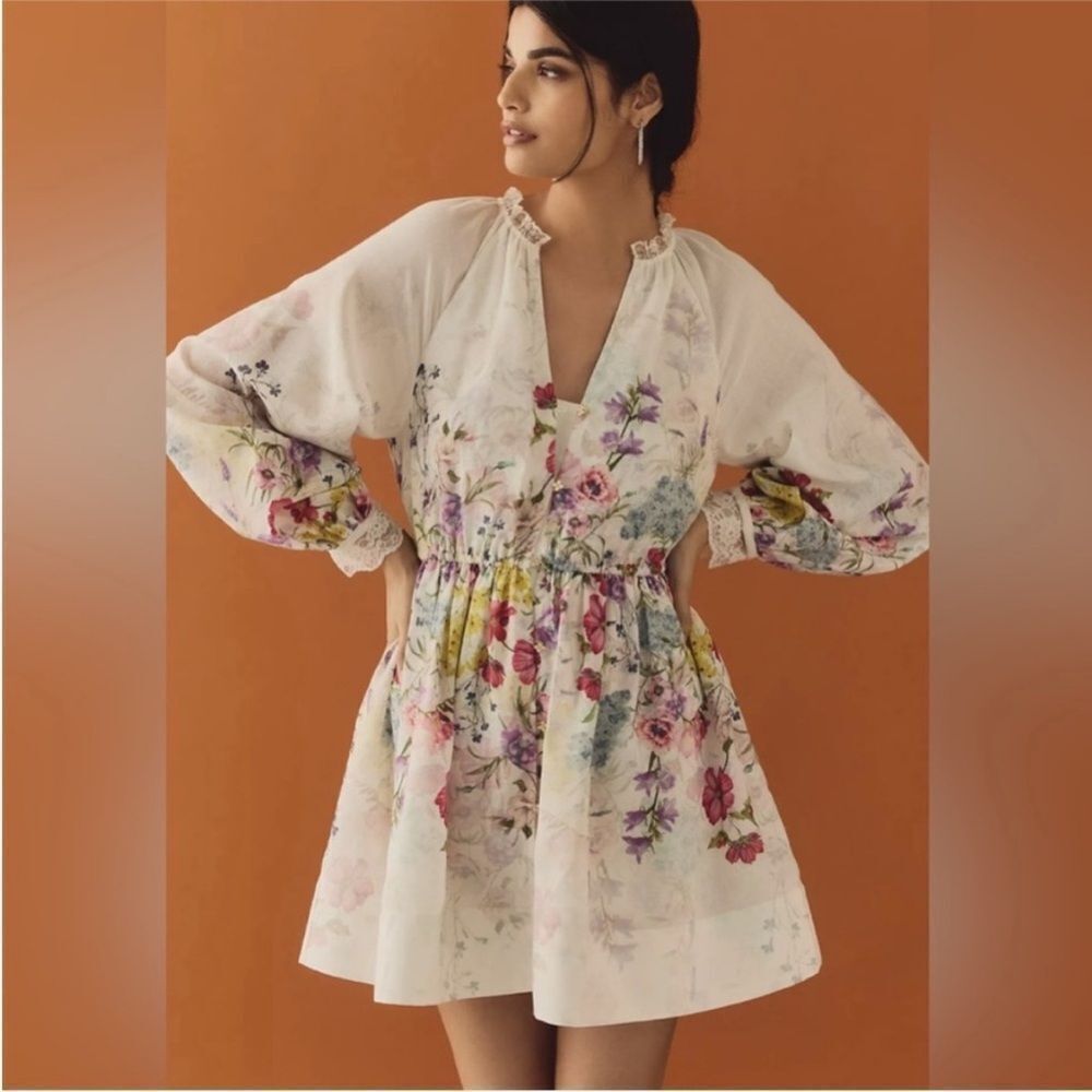 Anthropologie Let Me Be size XL V-Neck A-Line Mini Dress
Color: NEUTRAL